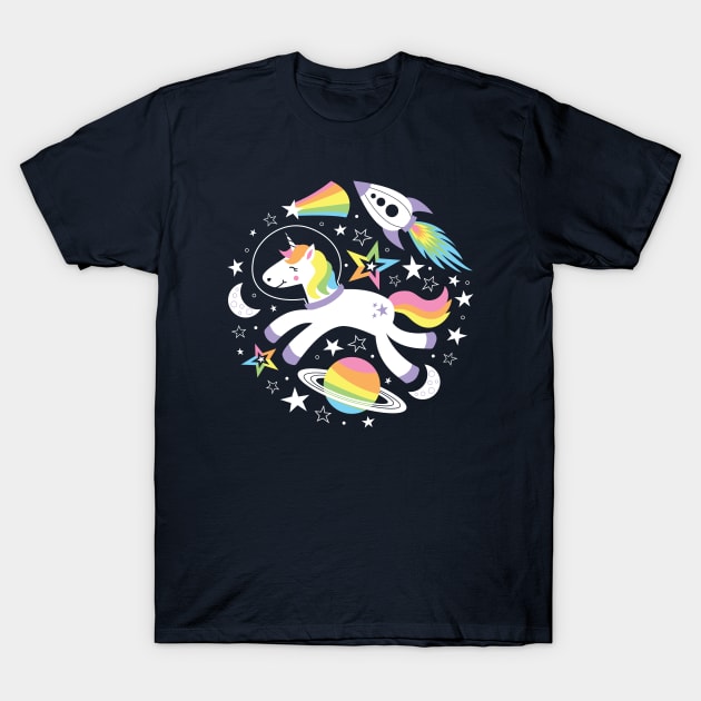 Magical Space Unicorns T-Shirt by robyriker